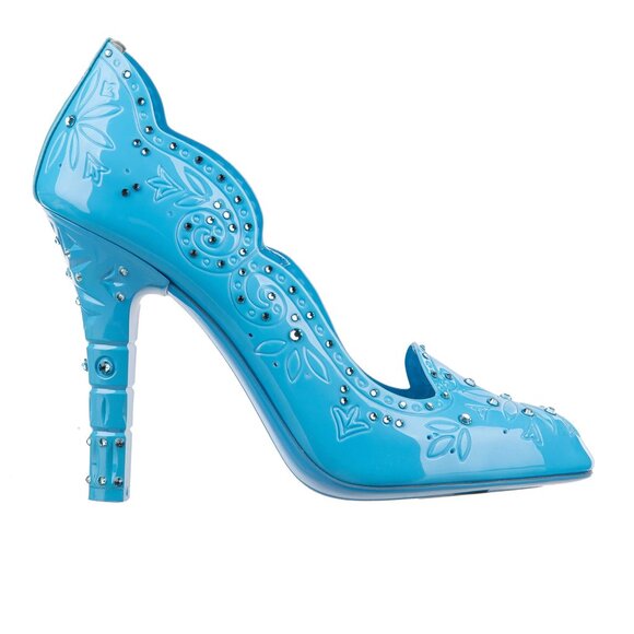 Dolce & Gabbana - Cinderella PVC Crystals Pumps Turquoise Blue 39 9 - Picture 1 of 5